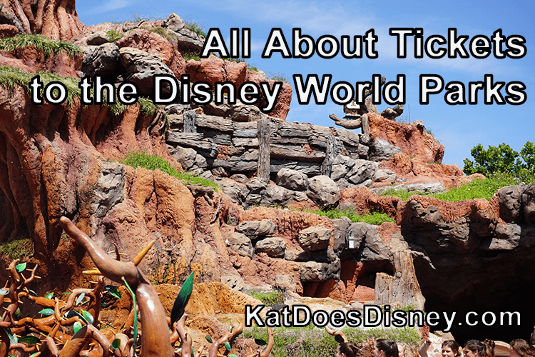 All About Tickets to the Disney World Parks